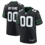New York Jets Nike Alternate Custom Game Jersey - Legacy Black- 49Native