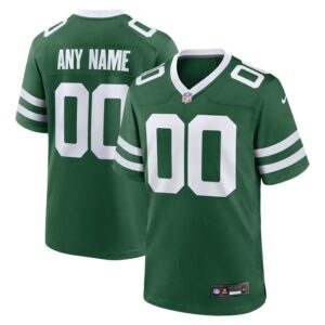 New York Jets Nike Custom Game Jersey - Legacy Green- 49Native