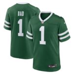 New York Jets Nike #1 Dad Game Jersey - Legacy Green- 49Native