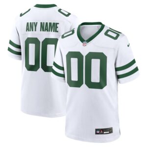 New York Jets Nike Custom Game Jersey - Legacy White- 49Native