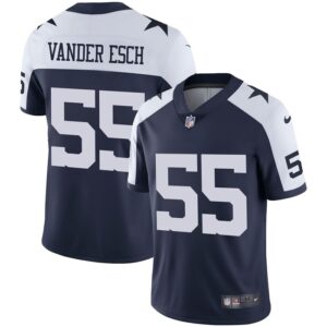 Leighton Vander Esch Dallas Cowboys Nike Alternate Vapor Limited Jersey - Navy- 49Native