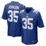 Leonard Johnson New York Giants Nike Game Player Jersey - Royal- 49Native