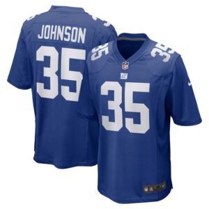 Leonard Johnson New York Giants Nike Game Player Jersey - Royal- 49Native