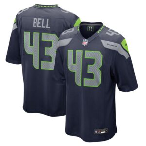 Levi Bell Seattle Seahawks Nike Team Game Jersey - College Navy- 49Native