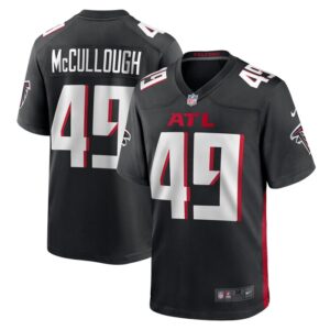 Liam McCullough Atlanta Falcons Nike Team Game Jersey -  Black- 49Native