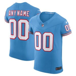 Tennessee Titans Nike Vapor F.U.S.E. Elite Custom Jersey - Light Blue- 49Native