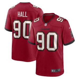 Logan Hall Tampa Bay Buccaneers Nike Game Player Jersey - Red- 49Native