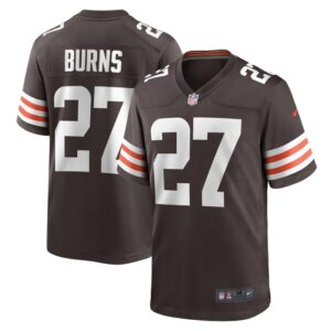 Lorenzo Burns Cleveland Browns Nike Team Game Jersey -  Brown- 49Native