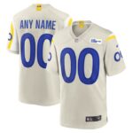 Nike Los Angeles Rams Custom Game Jersey - Bone- 49Native
