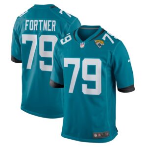 Luke Fortner Jacksonville Jaguars Nike Game Jersey - Teal- 49Native