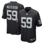 Luke Masterson Las Vegas Raiders Nike Game Player Jersey - Black- 49Native