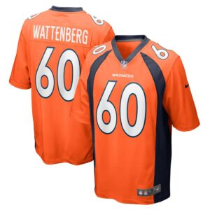 Luke Wattenberg Denver Broncos Nike Game Player Jersey - Orange- 49Native