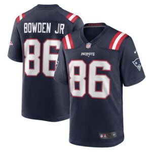 Lynn Bowden Jr. New England Patriots Nike Home Game Player Jersey - Navy- 49Native