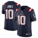 Mac Jones New England Patriots Nike Vapor Limited Jersey - Navy- 49Native