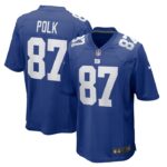 Makai Polk New York Giants Nike Home Game Player Jersey - Royal- 49Native