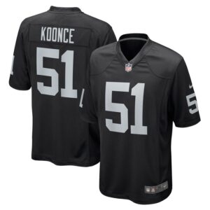 Malcolm Koonce Las Vegas Raiders Nike Game Jersey - Black- 49Native