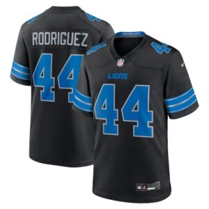 Malcolm Rodriguez Detroit Lions Nike 2nd Alternate Game Jersey - Black- 49Native