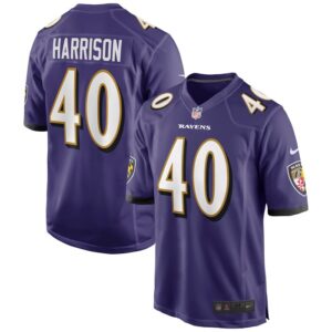 Malik Harrison Baltimore Ravens Nike Game Jersey - Purple- 49Native