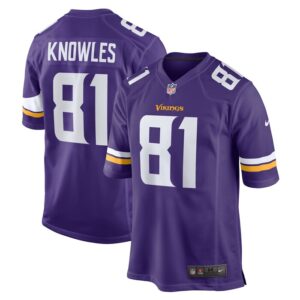 Malik Knowles Minnesota Vikings Nike Team Game Jersey -  Purple- 49Native