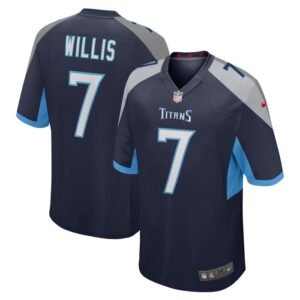 Malik Willis Tennessee Titans Nike Player Game Jersey - Navy- 49Native