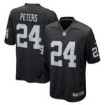 Marcus Peters Las Vegas Raiders Nike Team Game Jersey -  Black- 49Native