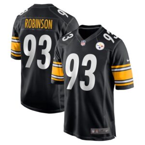 Mark Robinson Pittsburgh Steelers Nike Game Player Jersey - Black- 49Native