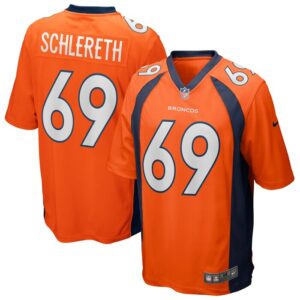 Mark Schlereth Denver Broncos Nike Game Retired Player Jersey - Orange- 49Native