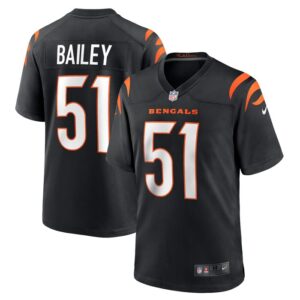 Markus Bailey Cincinnati Bengals Nike Game Jersey - Black- 49Native