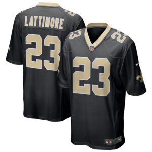 Marshon Lattimore New Orleans Saints Nike Game Jersey - Black- 49Native