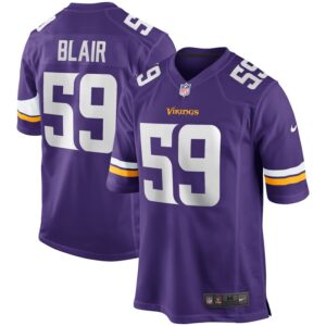 Matt Blair Minnesota Vikings Nike Game Retired Player Jersey - Purple- 49Native
