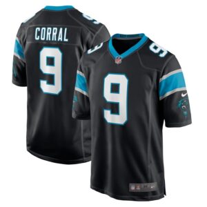 Matt Corral Carolina Panthers Nike Player Game Jersey - Black- 49Native