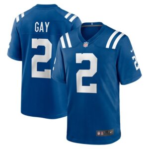 Matt Gay Indianapolis Colts Nike Game Player Jersey - Royal- 49Native