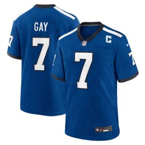 Matt Gay Indianapolis Colts Nike Indiana Nights Alternate Game Jersey - Royal- 49Native
