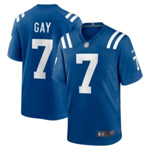Matt Gay Indianapolis Colts Nike Team Game Jersey - Royal- 49Native