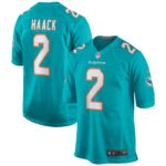 Matt Haack Miami Dolphins Nike Game Jersey - Aqua- 49Native
