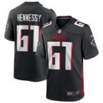 Matt Hennessy Atlanta Falcons Nike Player Game Jersey - Black- 49Native