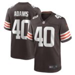 Matthew Adams Cleveland Browns Nike Game Player Jersey - Brown- 49Native