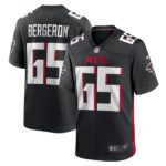 Matthew Bergeron Atlanta Falcons Nike Team Game Jersey -  Black- 49Native