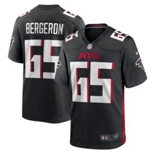 Matthew Bergeron Atlanta Falcons Nike Team Game Jersey -  Black- 49Native