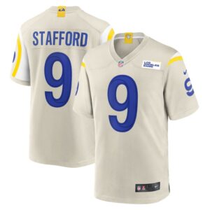 Matthew Stafford Los Angeles Rams Nike Game Jersey - Bone- 49Native