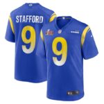 Matthew Stafford Los Angeles Rams Nike Super Bowl LVI Bound Game Patch Jersey - Royal- 49Native