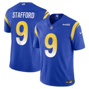 Matthew Stafford Los Angeles Rams Nike Vapor F.U.S.E. Limited Jersey - Royal- 49Native