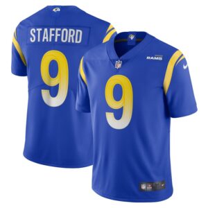 Matthew Stafford Los Angeles Rams Nike Vapor Limited Jersey - Royal- 49Native