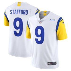 Matthew Stafford Los Angeles Rams Nike Alternate Vapor Limited Jersey - White- 49Native
