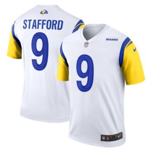 Matthew Stafford Los Angeles Rams Nike Legend Jersey - White- 49Native