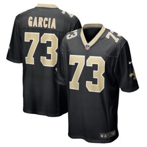 Max Garcia New Orleans Saints Nike Team Game Jersey -  Black- 49Native