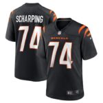 Max Scharping Cincinnati Bengals Nike Game Player Jersey - Black- 49Native