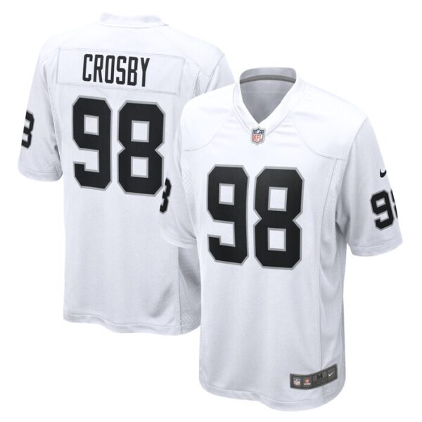 Maxx Crosby Las Vegas Raiders Nike  Game Jersey -  White- 49Native