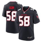 McTelvin Agim Houston Texans Nike Team Game Jersey -  Navy- 49Native