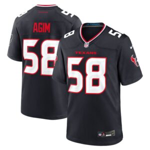 McTelvin Agim Houston Texans Nike Team Game Jersey -  Navy- 49Native